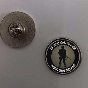 2.4cm Operation Banner Northern Ireland Pin Badge