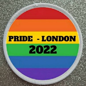 3 inch Pride London 2022 patch badge