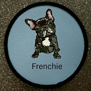 3 inch Frenchie French Bulldog Patch Badge