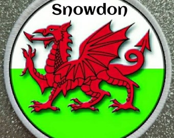3 Inch Snowdon Wales Patch Badge