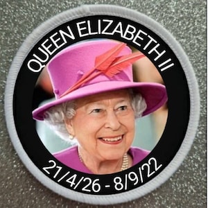 3 inch Her Majesty Queen Elizabeth of the United Kingdom patch badge