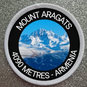 3 inch Mount Aragats Armenia patch badge