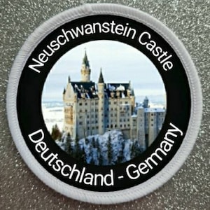 3 inch Neuschwanstein Castle Germany patch badge
