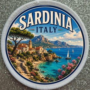 3 inch Sardinia Italy patch badge