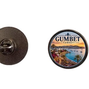 3-Zoll-Emaille-Anstecknadel aus Gumbet, Türkei