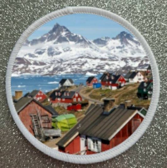 Drapeau Groenland Grønland Patch Aufnäher Parche Bordado Brodé Patche