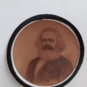 3 inch Karl Marx Iron / Sew on Patch Badge