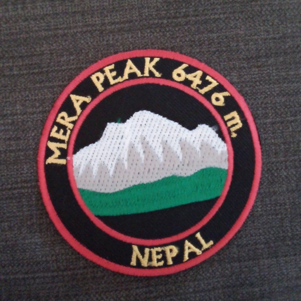 3 inch Mera Peak Nepal embroidery patch badge