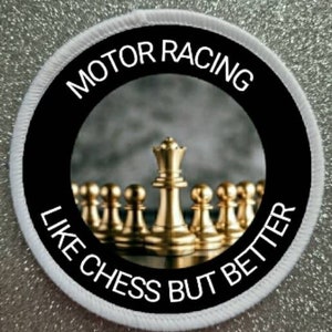 3 Inch Motor Racing sublimation patch badge.
