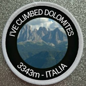 3 inch Dolomites Italy patch badge