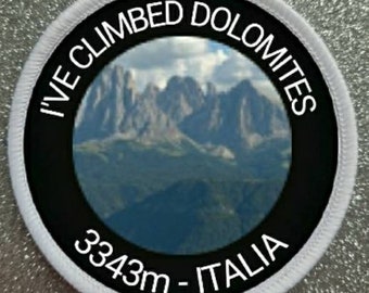 3 inch Dolomites Italy patch badge