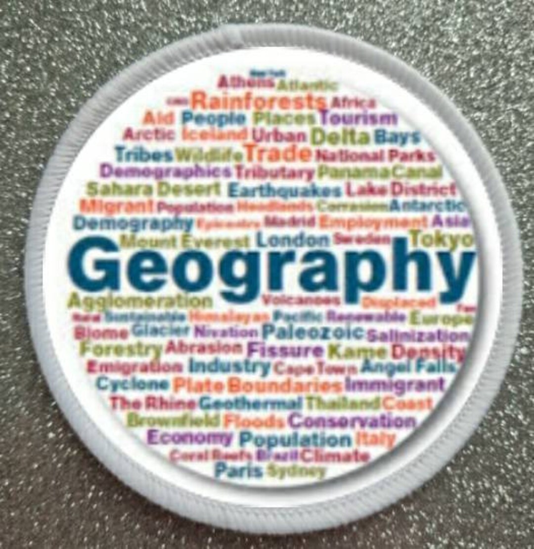 3 Inch Geography Patch Badge Etsy