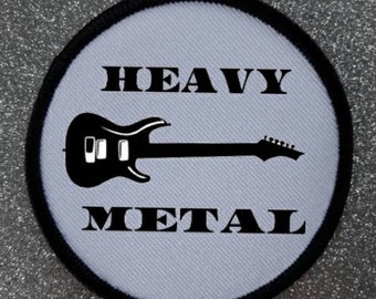 3 inch Heavy Metal Music Iron or Sew on Patch Badge