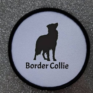3 Inch Border Collie Dog Patch Badge.