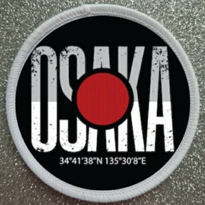 3 inch Osaka Japan patch badge