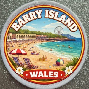 3 Inch Barry Island Wales Patch Badge