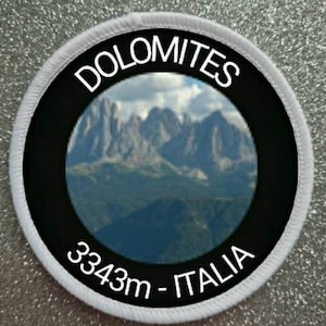 3 inch Dolomites Italy patch badge