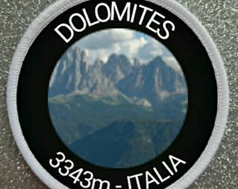3 inch Dolomites Italy patch badge