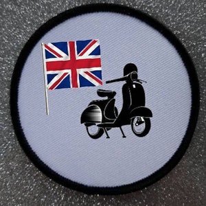 3 inch British Scooter Rider Patch Badge