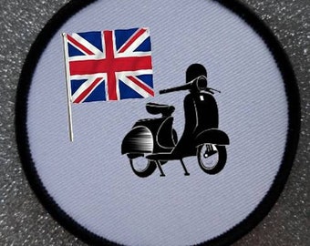 3 inch British Scooter Rider Patch Badge