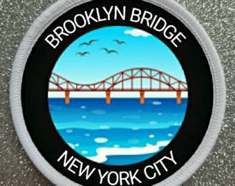 3 inch Brooklyn Bridge New York City patch badge