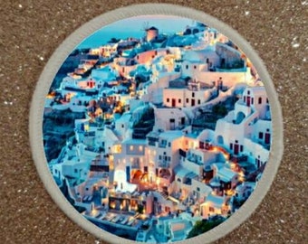 3 inch Santorini Greece Patch Badge