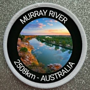 3-tums sublimeringsmärke för Murray River Australien.
