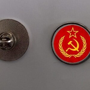 2.4cm Communism Hammer & Sickle Pin Badge