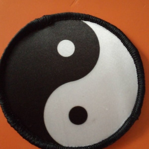 Ying and Yang 8cm Patch Badge