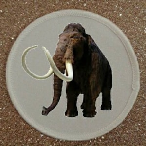 3 inch Extinct Animals Woolly Mammoth Patch Badge
