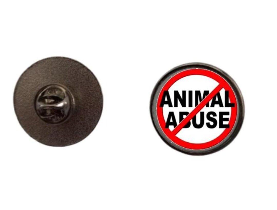 2.4cm Animal Rights Against Animal Abuse Pin Badge - Etsy