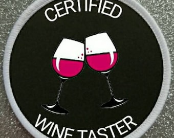 3 inch Certified Wine Taster patch badge