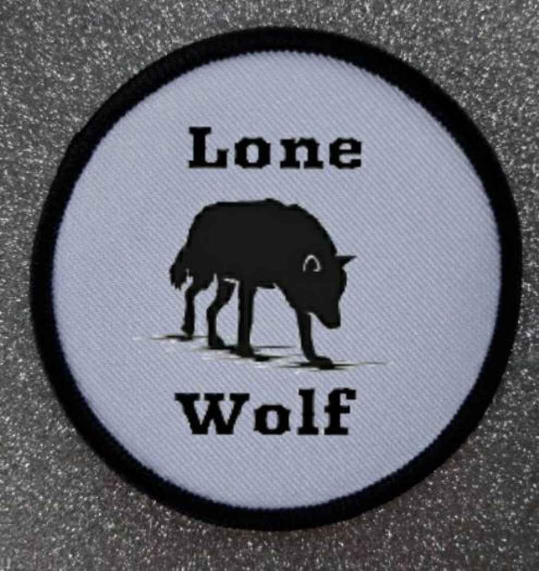 3 Inch Lone Wolf Patch Badge - Etsy UK