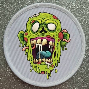 7 inch Large Zombie patch badge