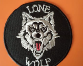 Lone Wolf 8cm Biker Rider Patch Badge Harley