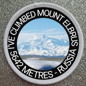 3 inch Mount Elbrus patch badge - Made in the UK