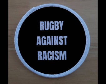 Rugby Against Racism Anti Racism 3 Inch Patch Badge
