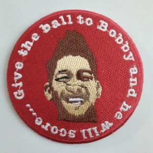 3 inch football player classic embroidery patch badge