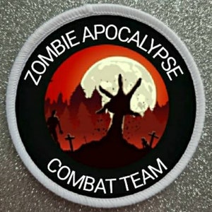 3 inch Zombie Apocalypse Combat Team patch badge