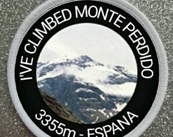 3 inch Monte Perdido Spain patch badge