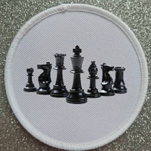 3 Inch Chess sublimation patch badge.