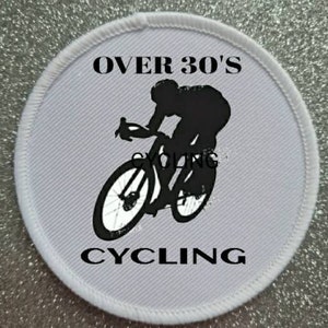 Over 30s Cycling Cyclist Bike Sports 3 Inch Patch Badge