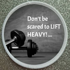 3 inch Gym Motivation patch badge