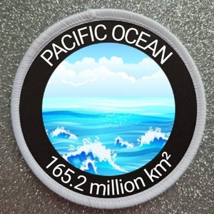 3 inch Pacific Ocean patch badge