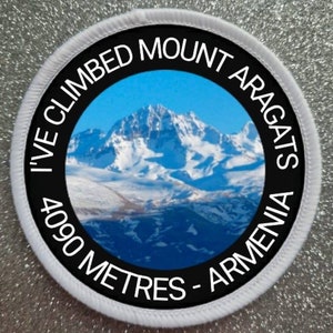 3 inch Mount Aragats Armenia patch badge