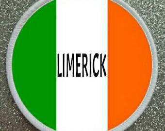 Insignia de parche de 3 pulgadas de Limerick, Irlanda