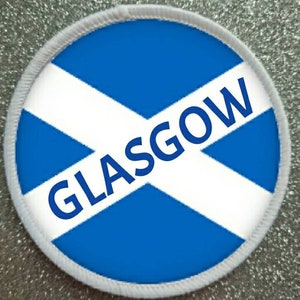 Glasgow Scotland 3 inch Sublimation Patch Badge