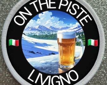 Parche con insignia de 3 pulgadas de la estación de esquí de Livigno, Italia