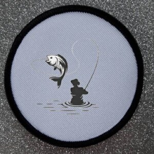 3 inch Fishing patch badge