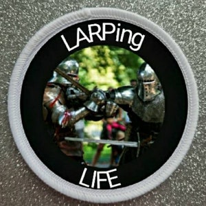 3 inch Larping Life patch badge